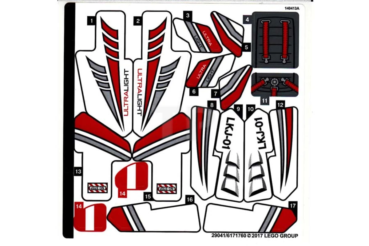 LEGO&reg;  - Aufkleber für Set 42057