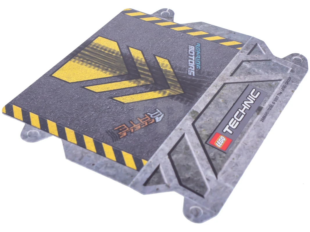 LEGO&reg;  - 42058cdb01 - Paper, Cardboard Ramp with Yellow Curbs and Chevrons Pattern for Set 42058