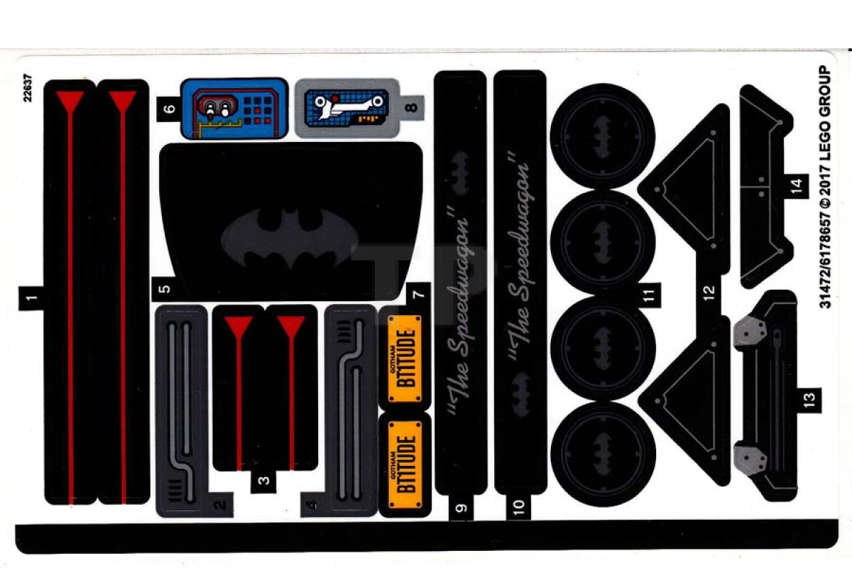 LEGO&reg;  - Sticker for Set 70905