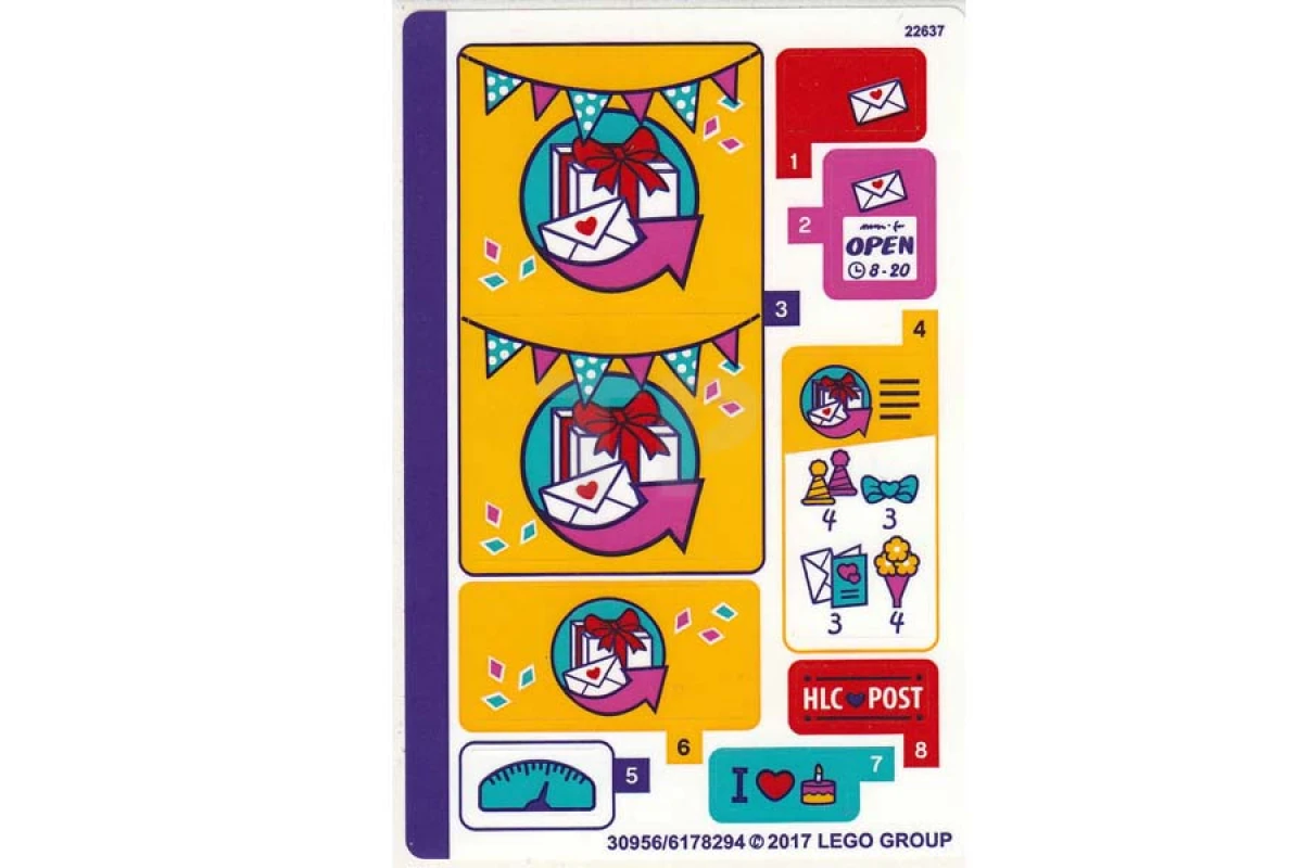 LEGO&reg; 6178294 - Autocollant pour l'ensemble 41310 (version internationale)