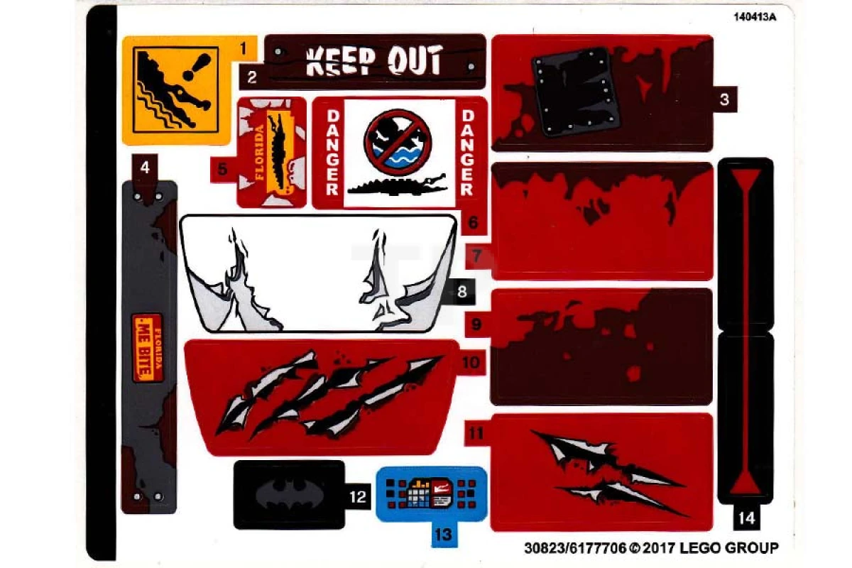 LEGO&reg;  - Sticker for Set 70907