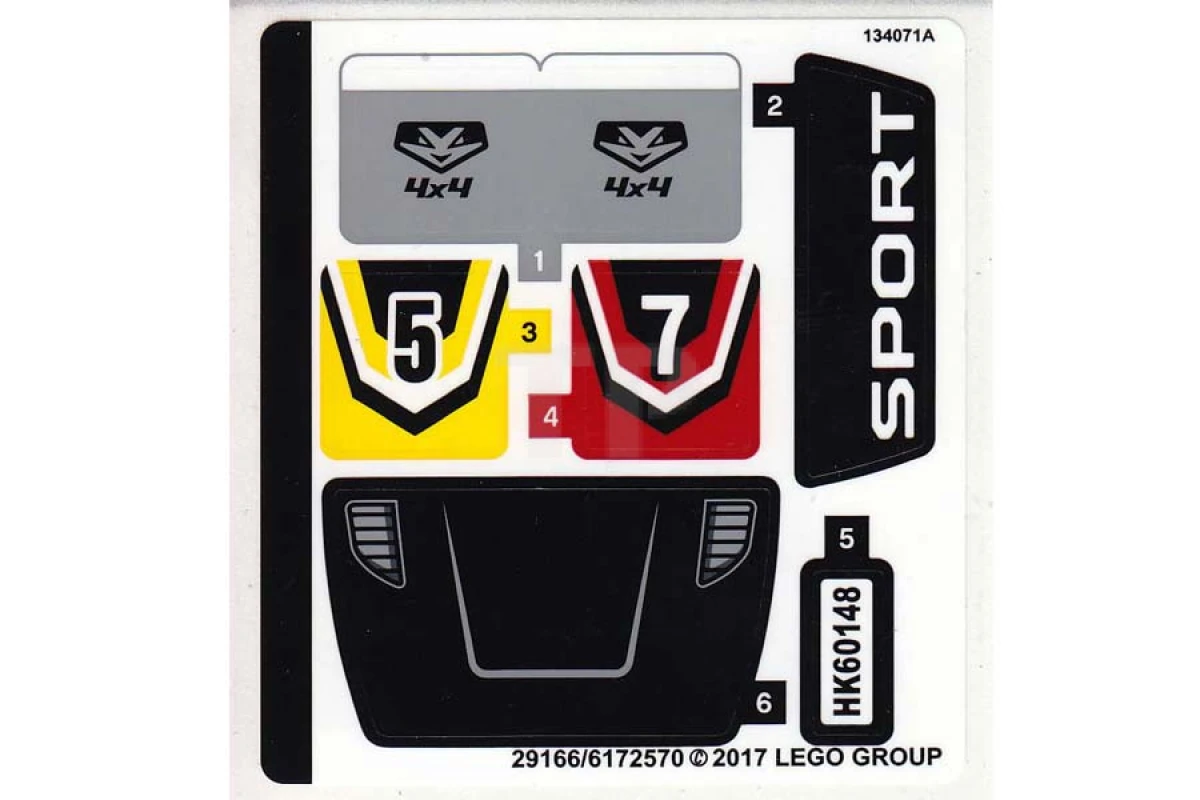 LEGO&reg;  - Adesivo per il set 60148