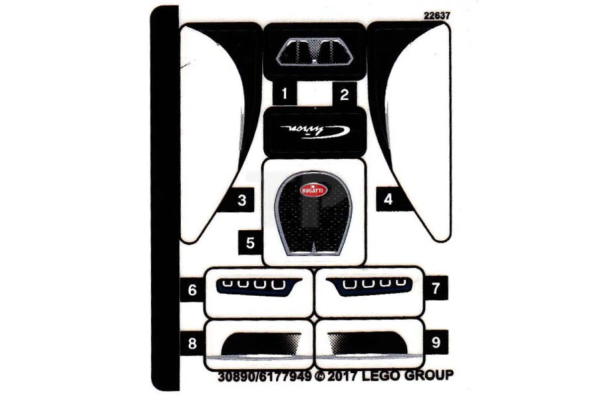 LEGO&reg;  - Autocollant pour l'ensemble 75878