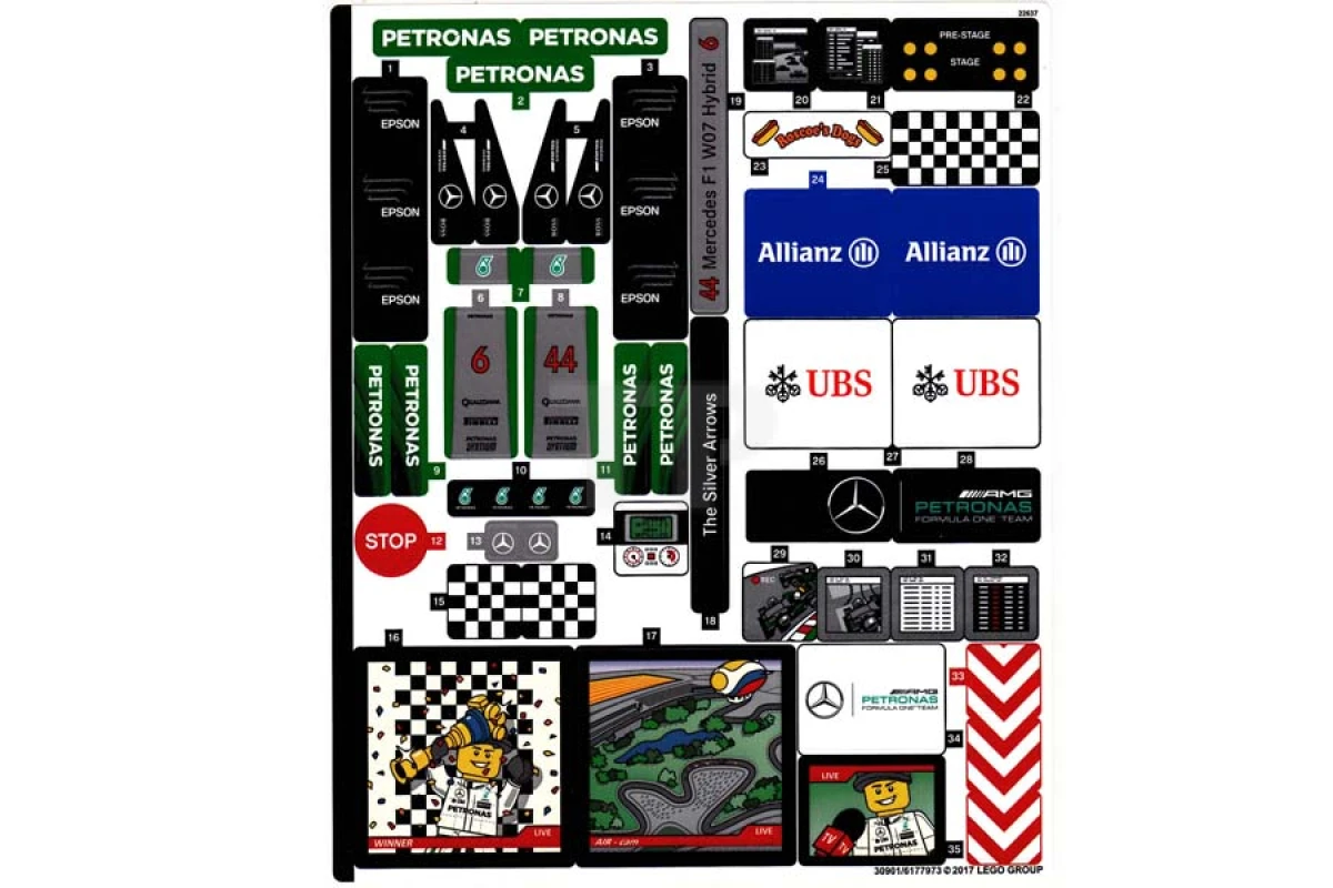 LEGO&reg; 6177973 - Adesivo per il set 75883