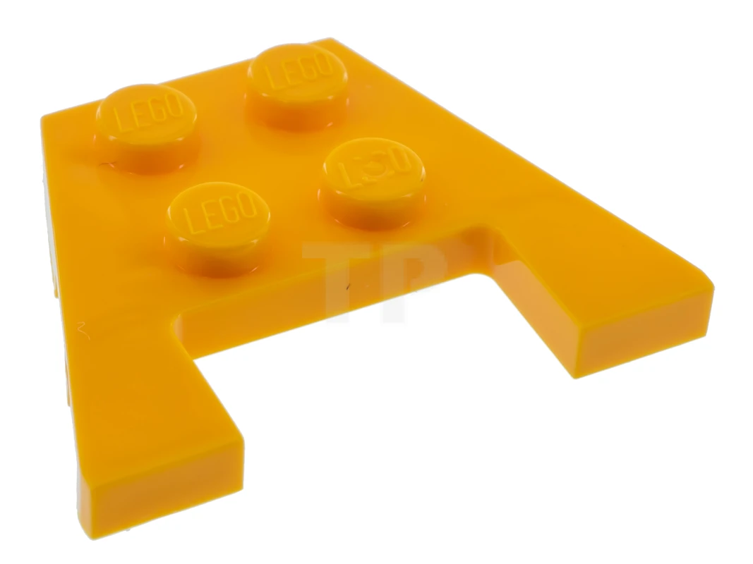 LEGO&reg; 6182220 - 48183 - Plaque 3 x 4 Cale avec découpe et encoches pour les studs.