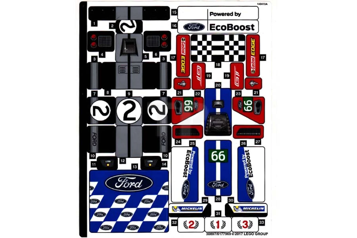 LEGO&reg; 6177969 - Sticker for Set 75881