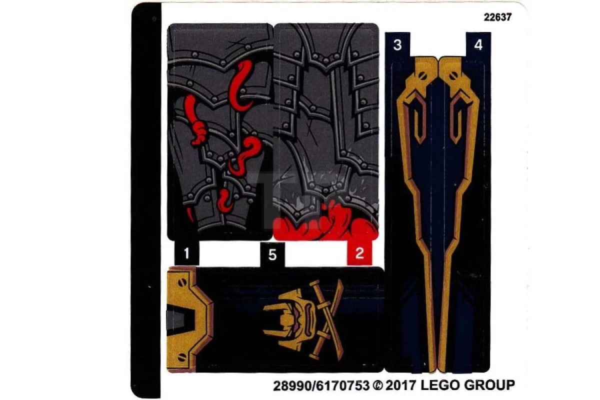 LEGO&reg; 6170753 - Sticker for Set 70625