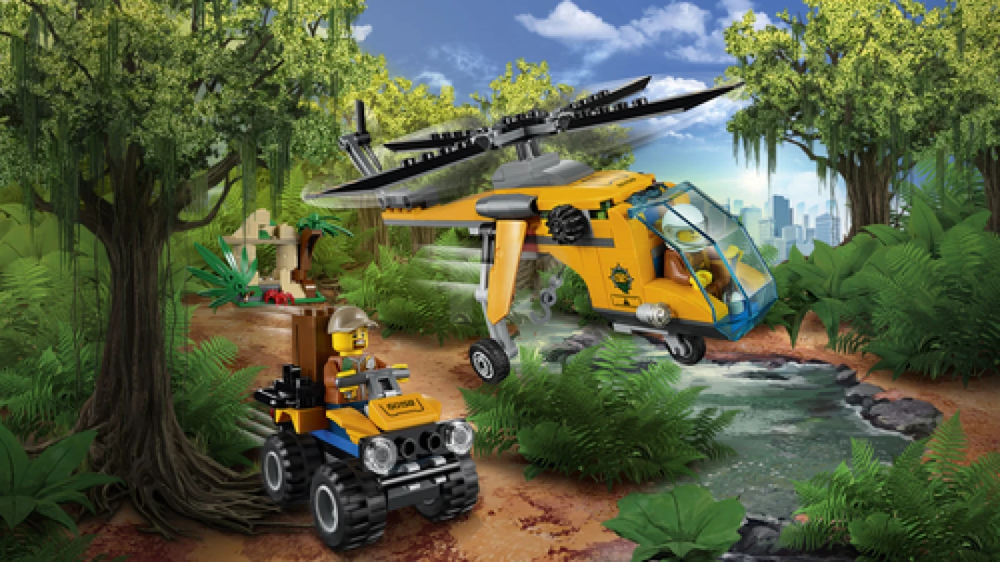 LEGO&reg; 60158 Jungle Cargo Helicopter