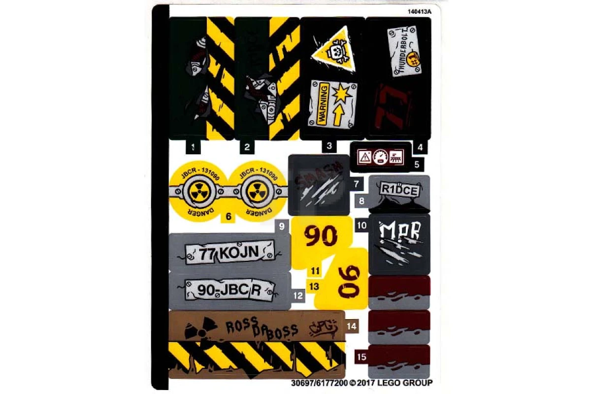 LEGO&reg; 6177200 - Sticker for Set 76078