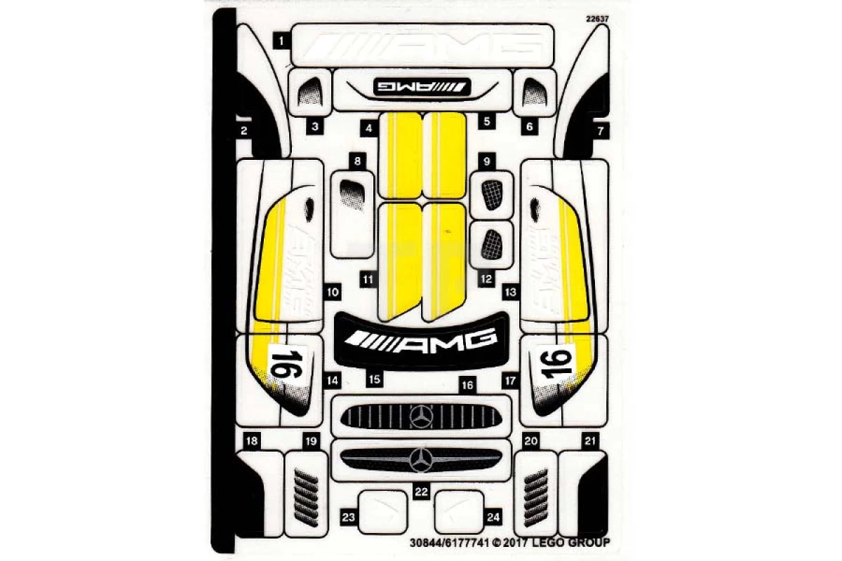 LEGO&reg; 6177741 - Aufkleber für Set 75877