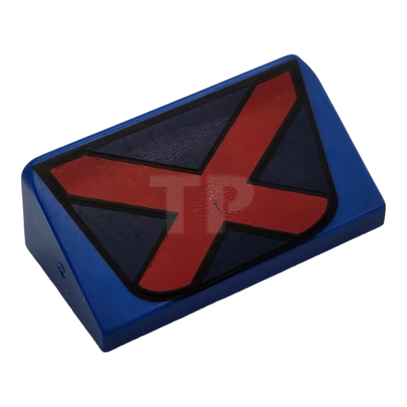 LEGO&reg; 85984pb155 - 6172812 - Slope 30° 1 x 2 x 2/3 with 'X' Pattern (X-Men Logo)