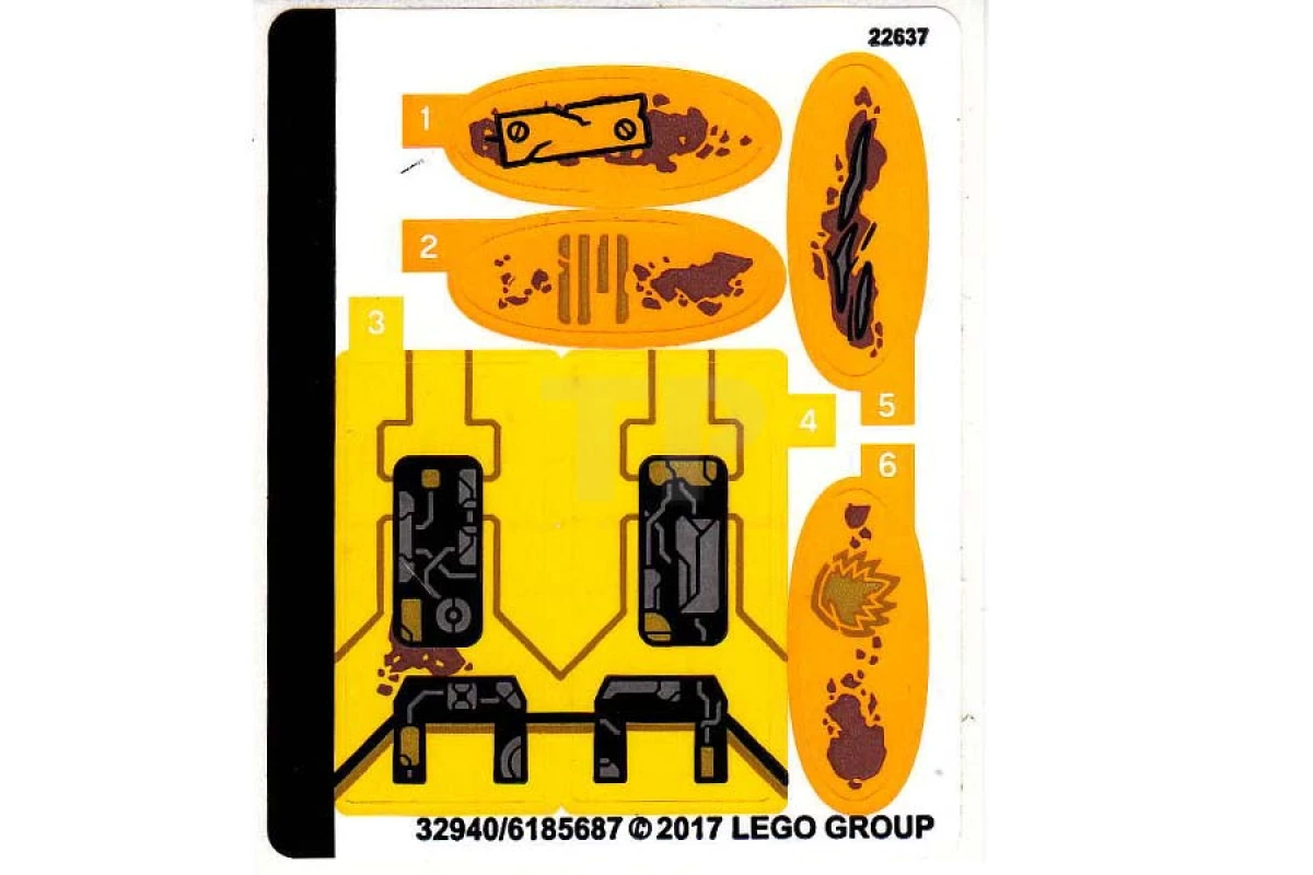 LEGO&reg; 6185687 - Aufkleber für Set 76080