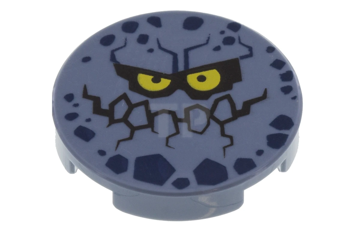 LEGO&reg; 14769pb184 - 6174488 - Tile 2 x 2 Round with Bottom O and Bouldron Face