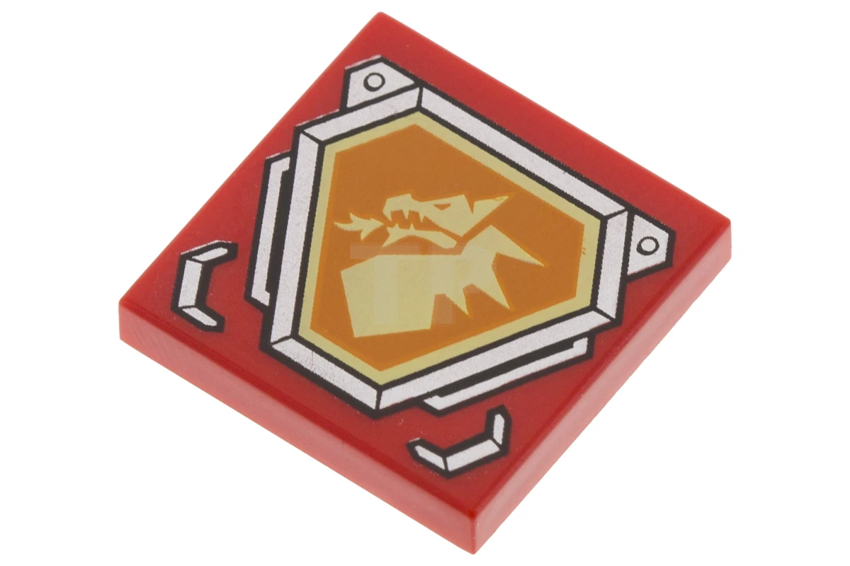 LEGO&reg; 6171896 - 3068pb1075 - Baldosa 2 x 2 con dibujo de cabeza de dragón