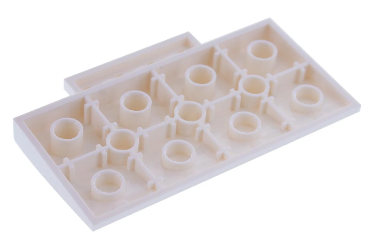 LEGO&reg; 15625pb016 - 6172591 - Slope, Curved 5 x 8 x 2/3 with Snow Patches Pattern