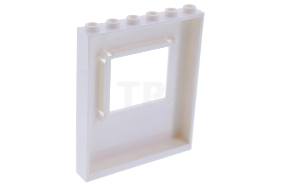 LEGO&reg; 6174430 - 15627pb012 - Panneau 1 x 6 x 6 avec fenêtre à motif de cadre en bois.