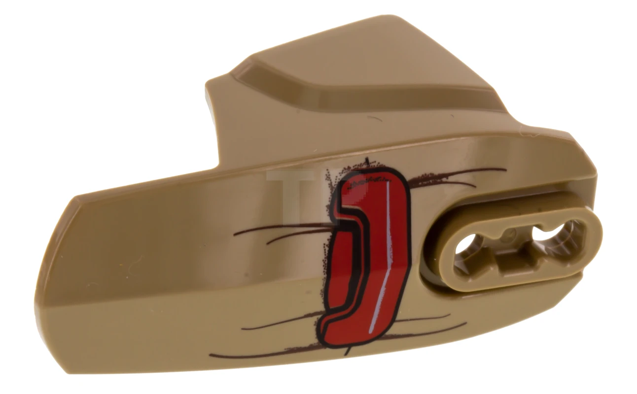 LEGO&reg; 6170196 - 90638pb08 - Hero Factory Armor mit Ball Joint Socket - Größe 6 mit SW Red Pouch Pattern (Baze)