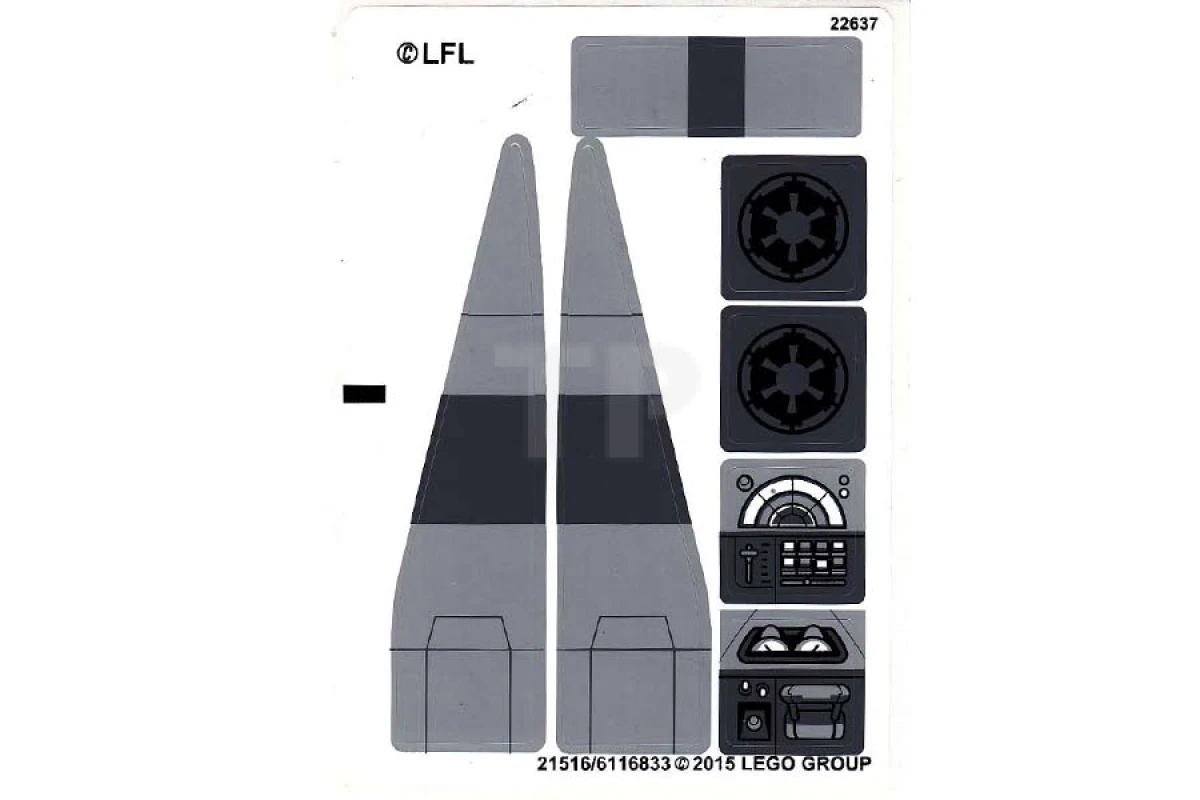 LEGO&reg; 6116833 - Sticker for Set 75106 (International Version)