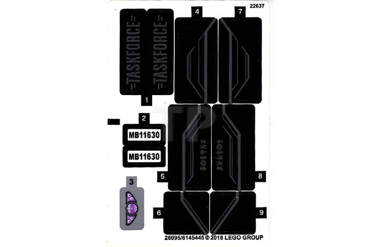 LEGO&reg;  - Sticker for Set 76047 (International Version)