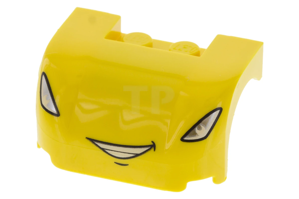 LEGO&reg; 6240386 - 93587pb12 - Engine Cover 3 x 4 x 1 2/3 with Face Pattern (Jeff Gorvette)