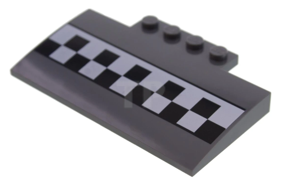LEGO&reg; 6186670 - 15625pb018 - Slope, Curved 5 x 8 x 2/3 with Checkered Pattern