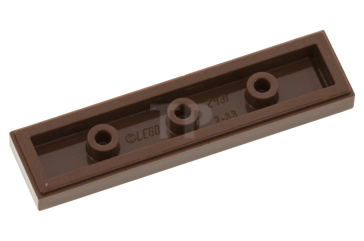 LEGO&reg; 2431pb477 - 6188145 - Tile 1 x 4 with Danger Stripes and Tow Rings Plate Pattern