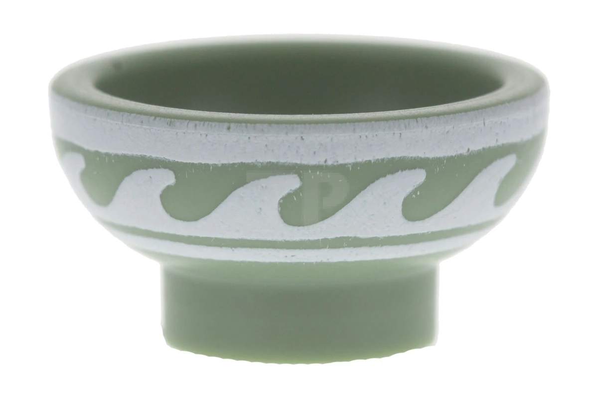 LEGO&reg; 34172pb01 - 6199369 - Minifig, Utensil Bowl Asian with White Rim and Waves Pattern