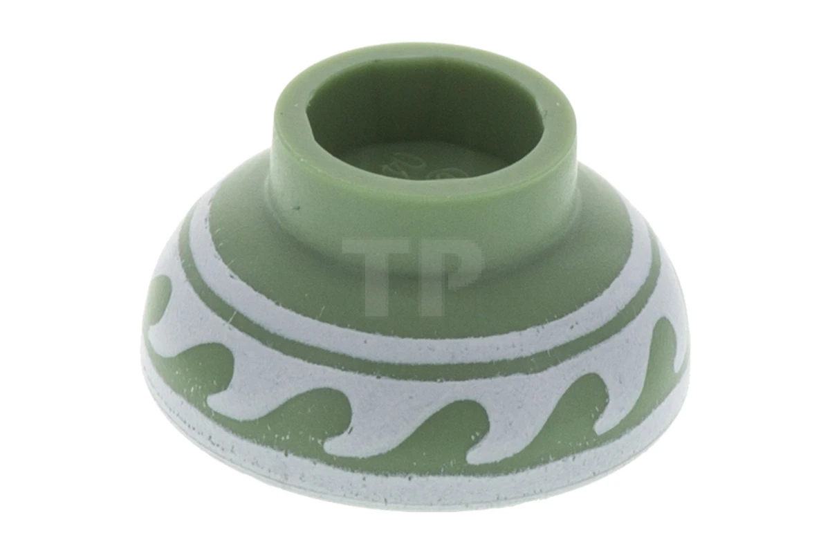 LEGO&reg; 34172pb01 - 6199369 - Minifig, Utensil Bowl Asian with White Rim and Waves Pattern