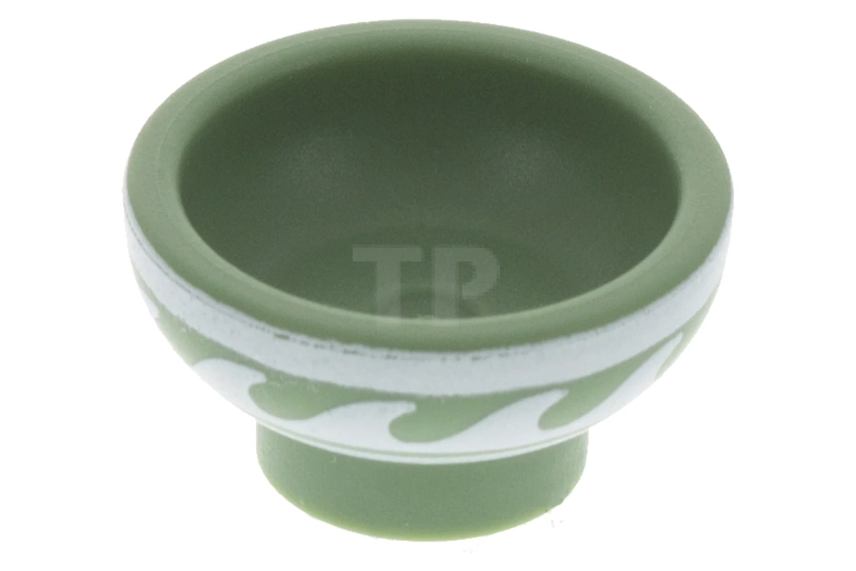 LEGO&reg; 34172pb01 - 6199369 - Minifig, Utensil Bowl Asian with White Rim and Waves Pattern