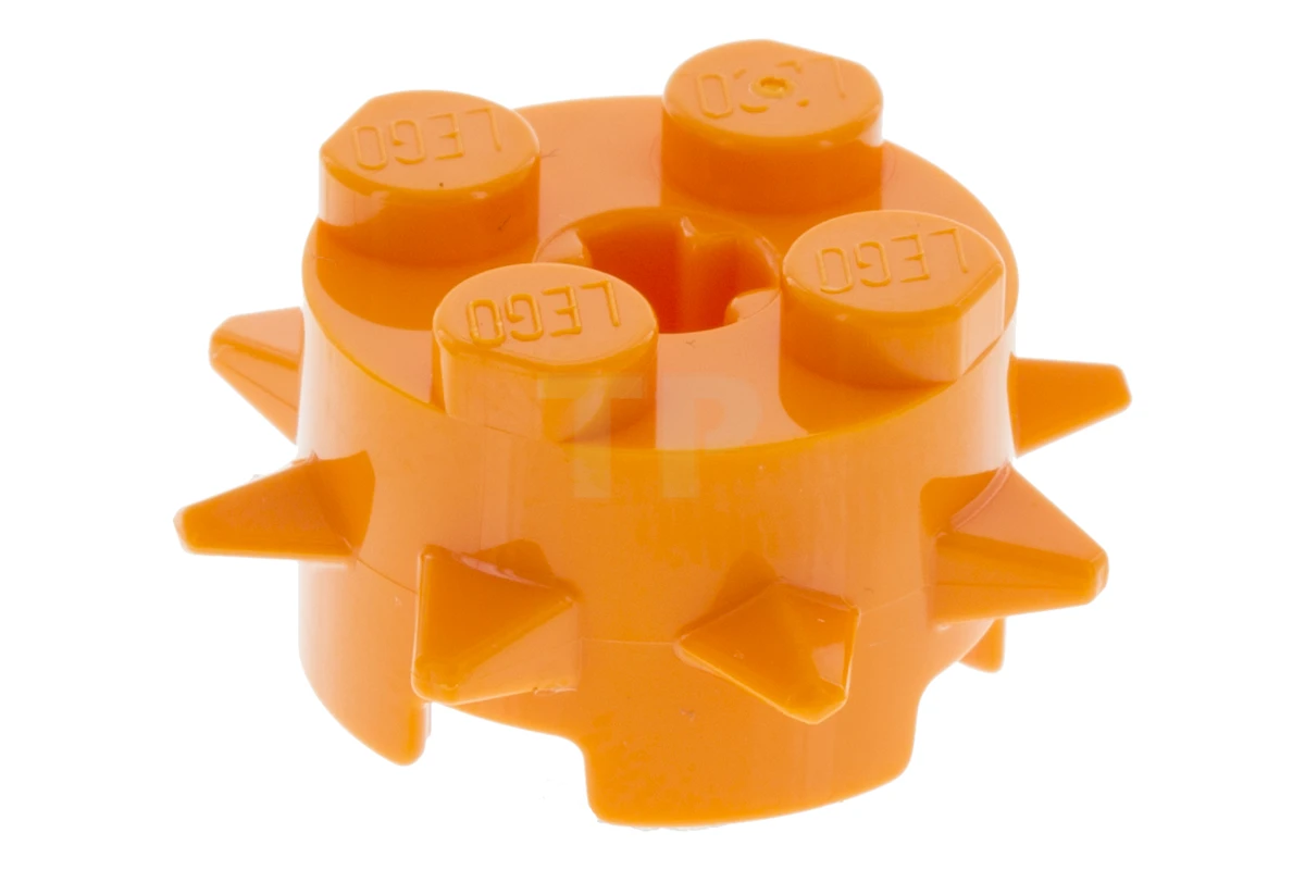 LEGO&reg; 6194435 - 27266 - Brick, Round 2 x 2 with Spikes and Axle Hole