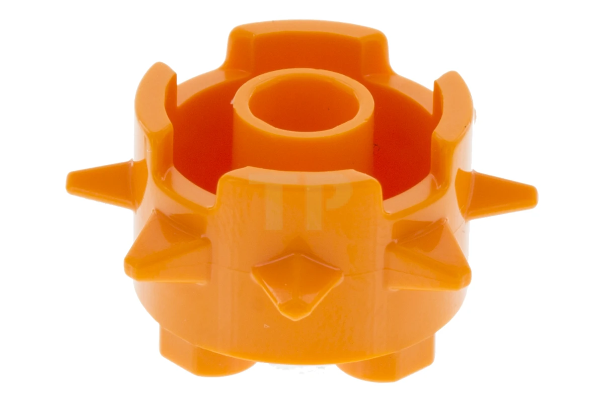 LEGO&reg; 6194435 - 27266 - Brick, Round 2 x 2 with Spikes and Axle Hole