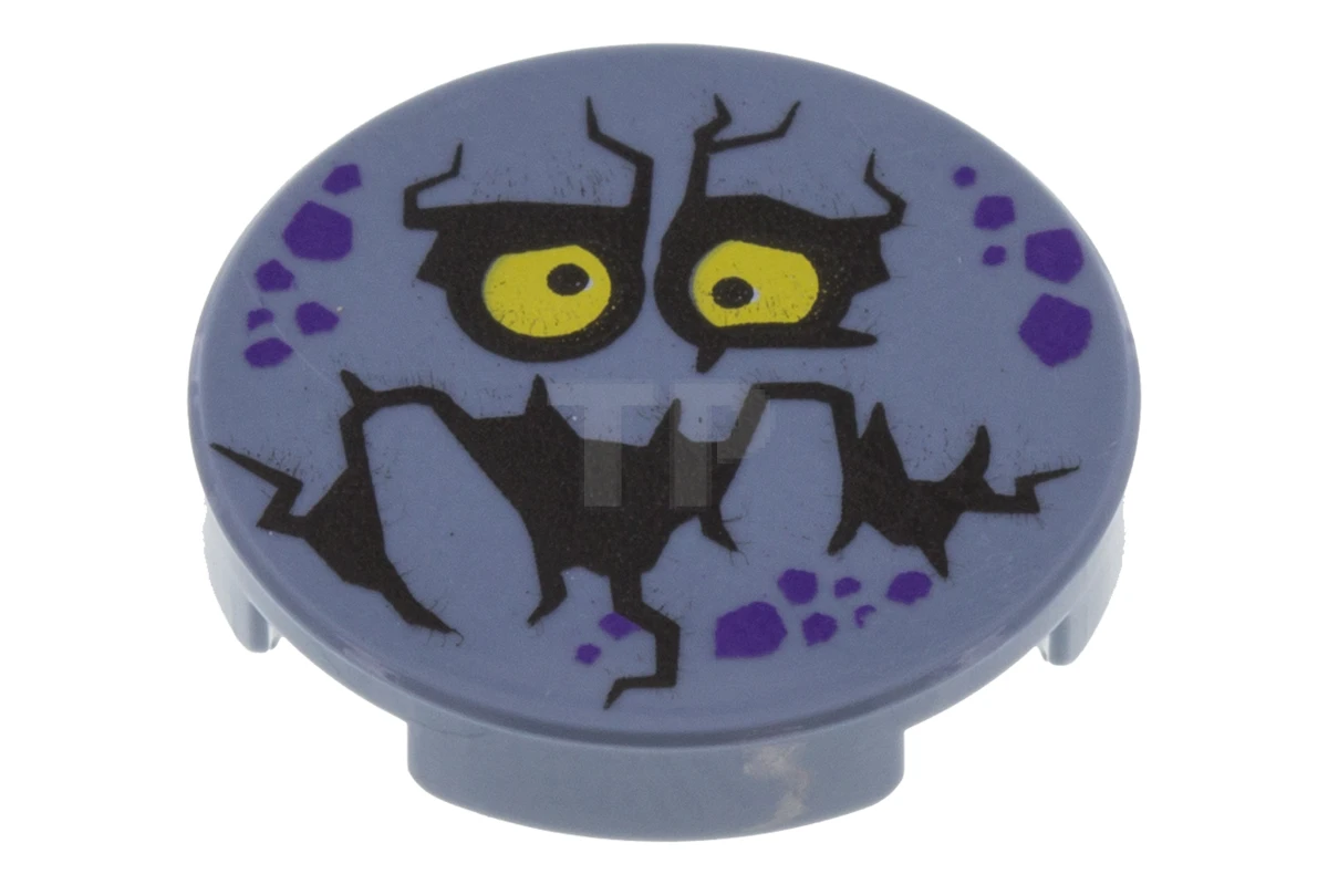 LEGO&reg; 6188292 - 14769pb188 - Tile 2 x 2 Round with Bottom O and Bouldron Face