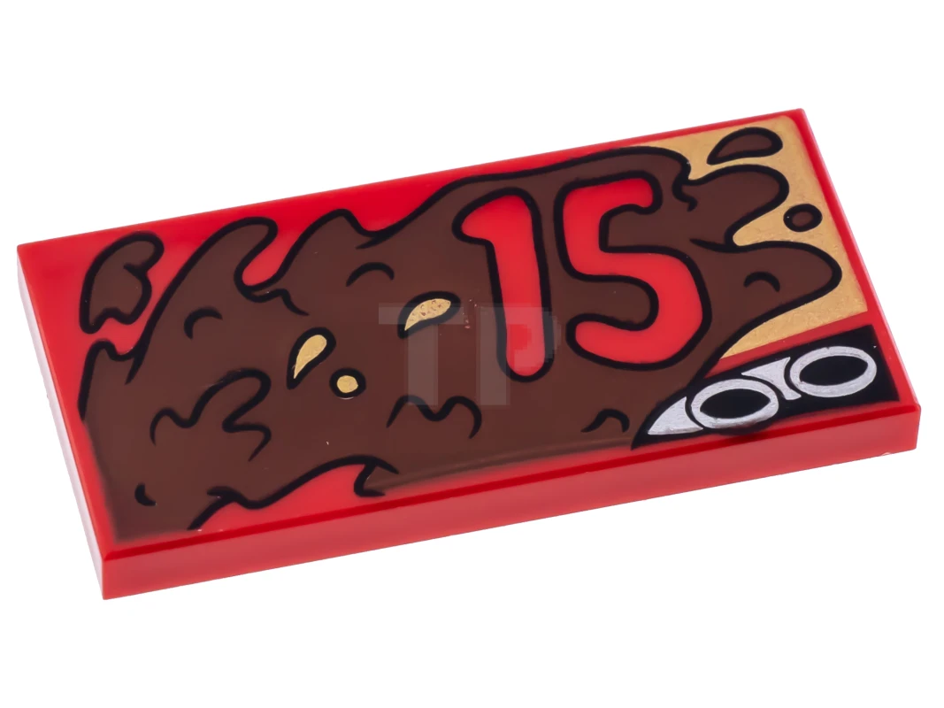 LEGO&reg; 6188990 - 87079pb0416L - Baldosa 2 x 4 con dibujo 