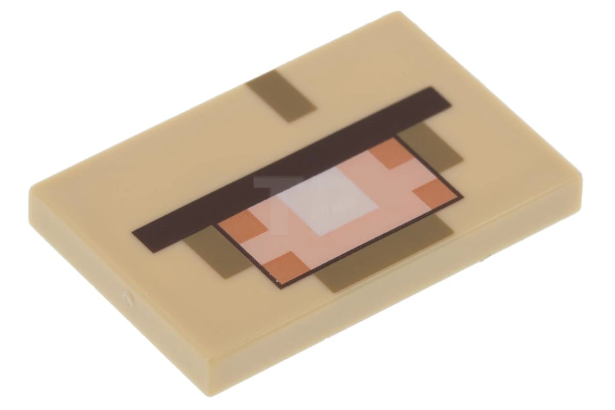 LEGO&reg; 6299721 - 26603pb009 - Tile 2 x 3 with Pixelated Face Pattern (Minecraft Elder Guardian)