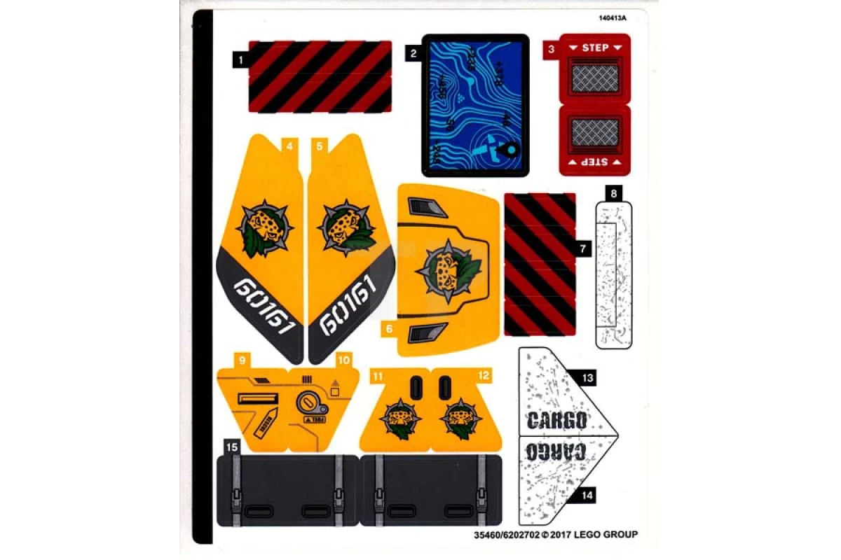 LEGO&reg; 6202702 - Autocollant pour l'ensemble 60161