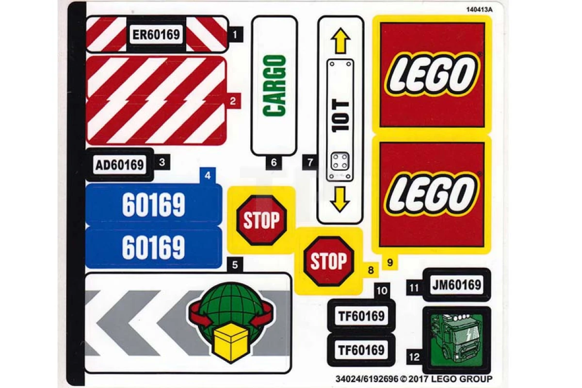 LEGO&reg; 6192696 - Sticker for Set 60169