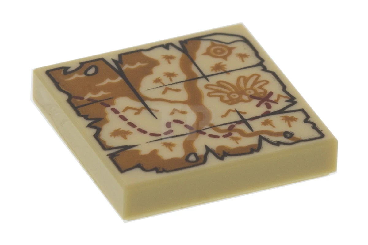 LEGO&reg; 6195319 - 3068pb1088 - Carreau 2 x 2 avec motif de carte