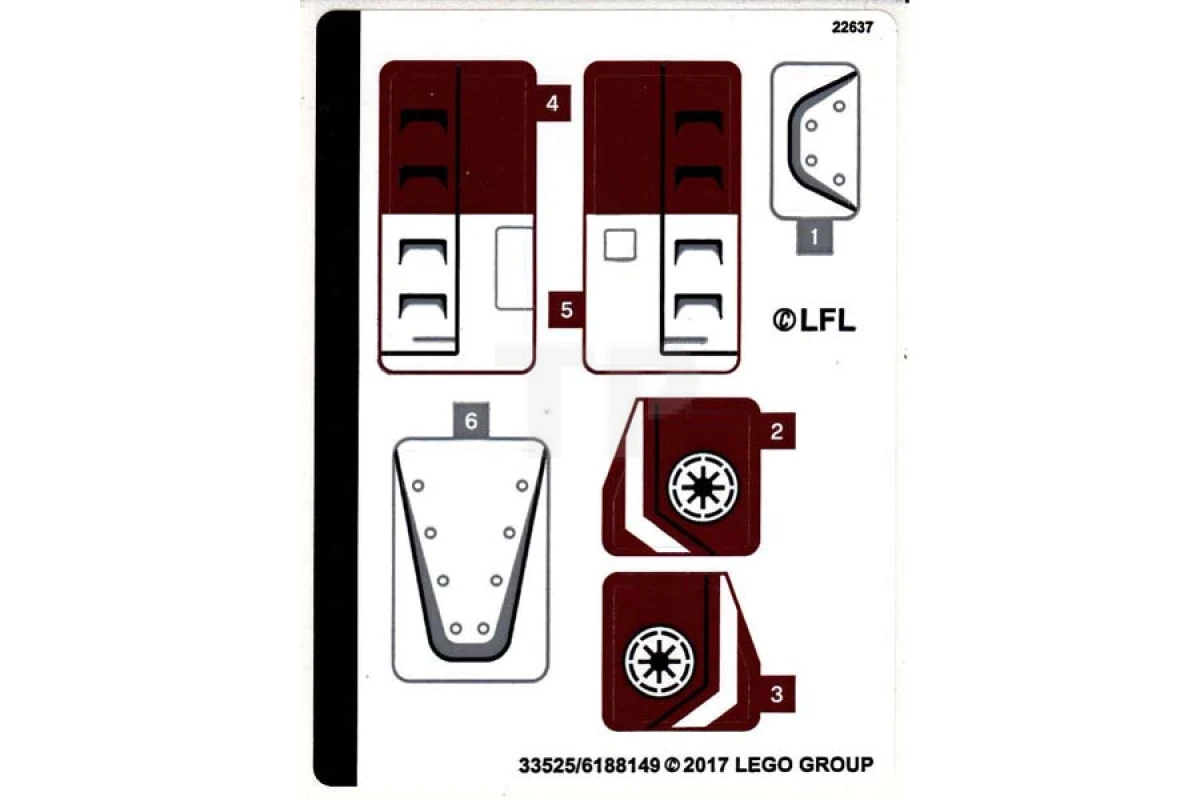 LEGO&reg;  - Sticker for Set 75182