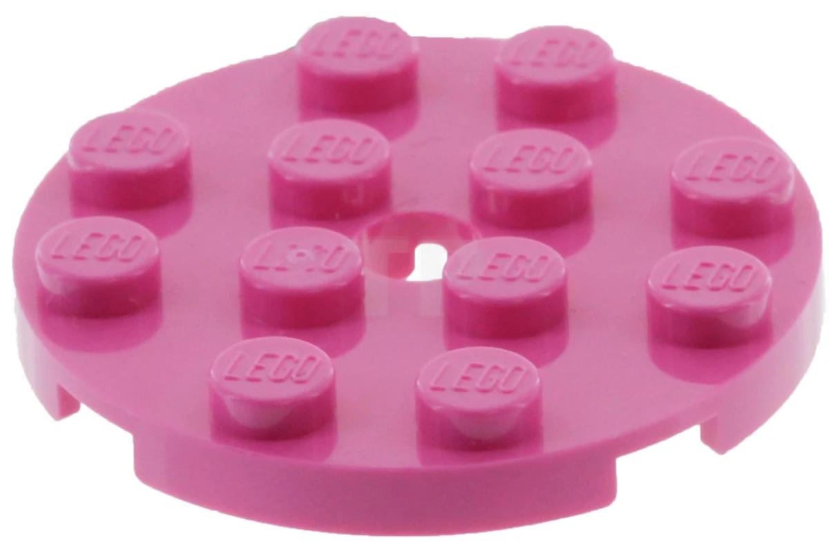 LEGO&reg; 6133808 - 60474 - Plate, Round 4 x 4 with Hole