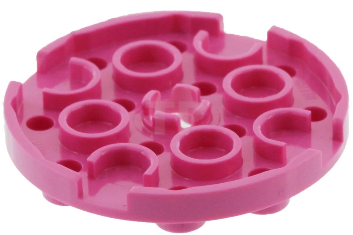 LEGO&reg; 6133808 - 60474 - Plate, Round 4 x 4 with Hole