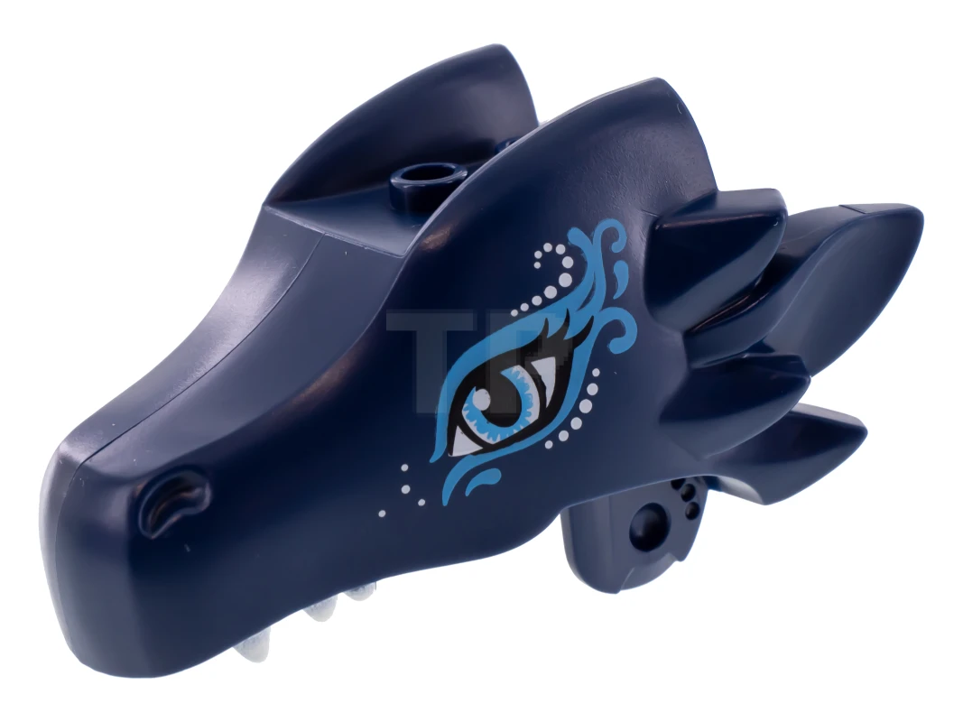 LEGO&reg; 6190434 - 24196pb06 - Dragon head - upper jaw (Sapphire)