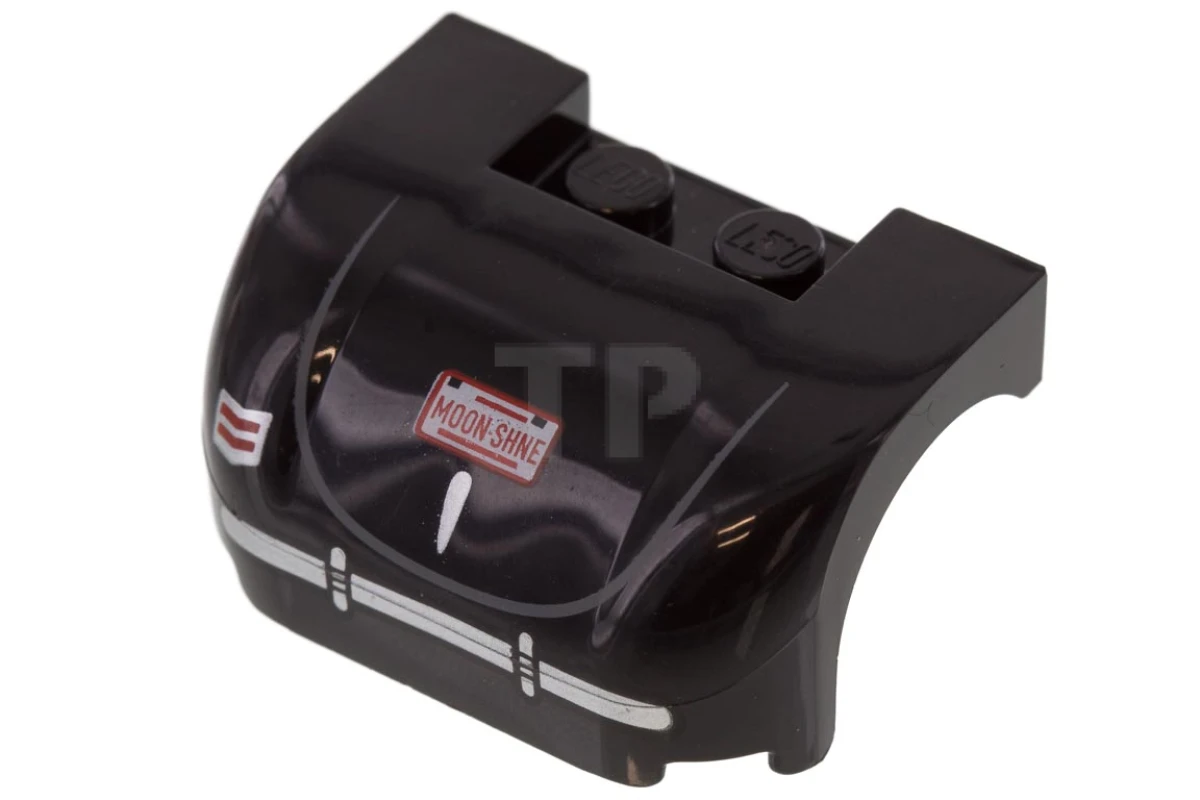 LEGO&reg; 6240397 - 93587pb16 - Engine Cover 3 x 4 x 1 2/3 with Face Pattern (Lewis Hamilton)