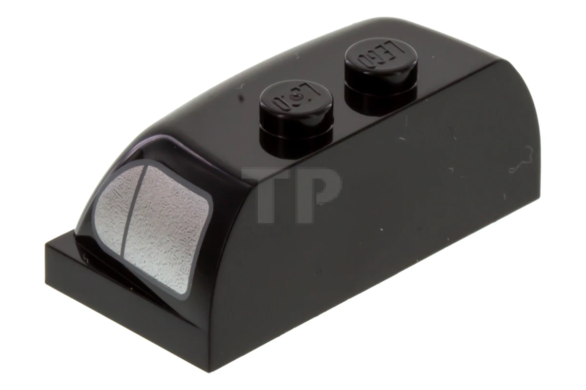 LEGO&reg; 6194283 - 30841pb05 - Window 2 x 4 x 1 1/3 with Front Window with Dark Azure Eyes and Side Door Windows Pattern