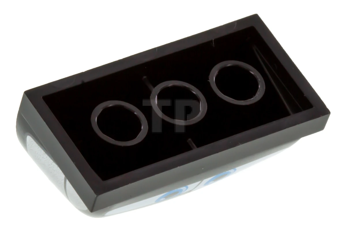 LEGO&reg; 6194283 - 30841pb05 - Window 2 x 4 x 1 1/3 with Front Window with Dark Azure Eyes and Side Door Windows Pattern