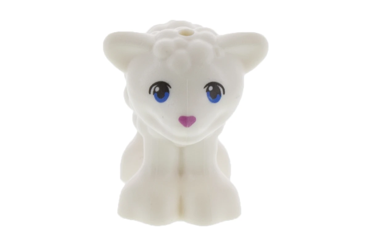 LEGO&reg; 6177246 - 15695pb03 - LegoLamb with Blue Eyes and Dark Pink Nose Pattern