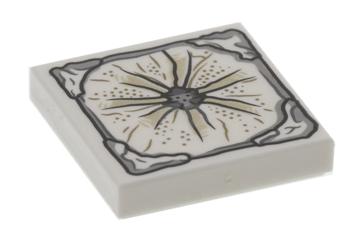 LEGO&reg; 6200003 - 3068pb1097 - Tile 2 x 2 with Stone Center Pattern (Aquaman Mother Box Top)