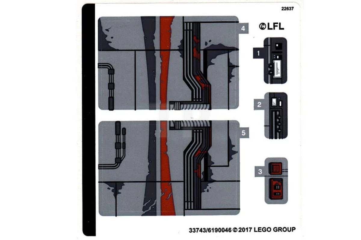 LEGO&reg;  - Sticker for Set 75178