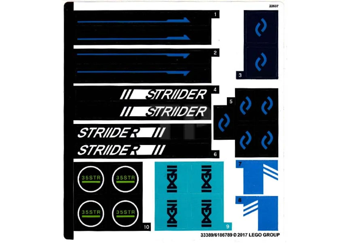 LEGO&reg;  - Sticker for Set 70611