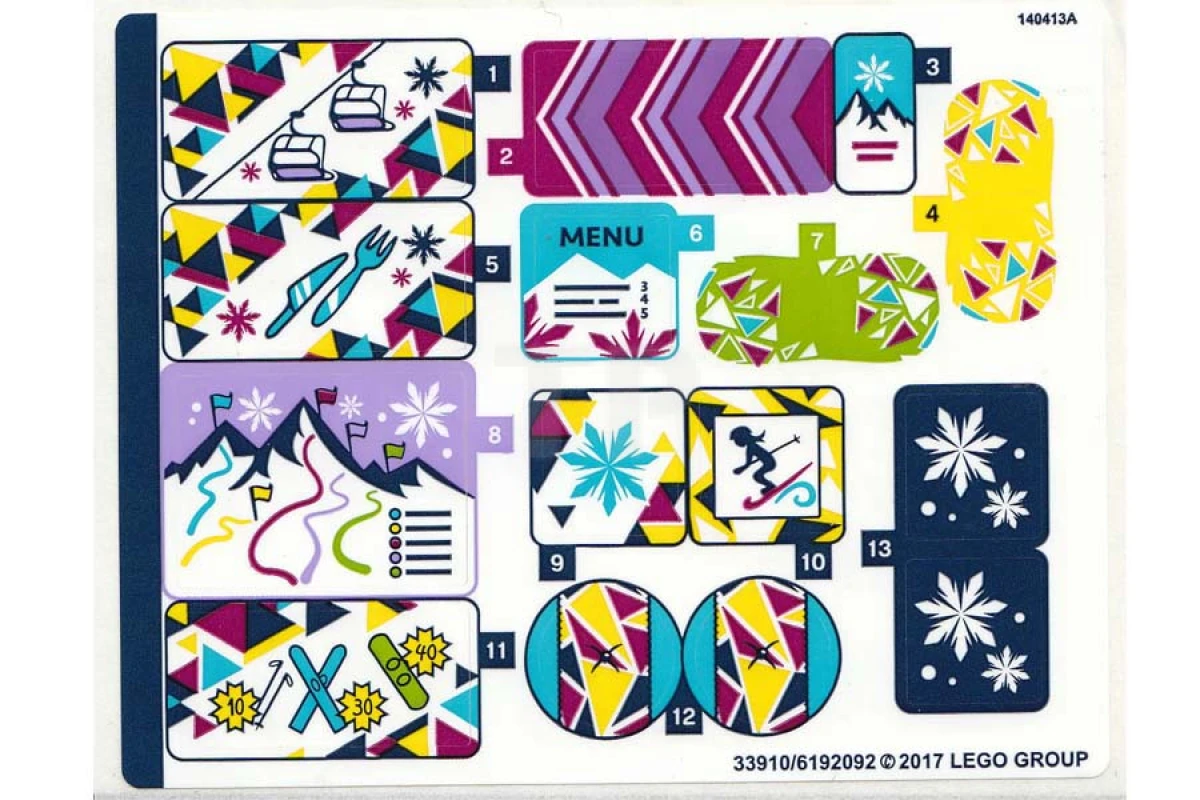 LEGO&reg; 6192092 - Sticker for Set 41324