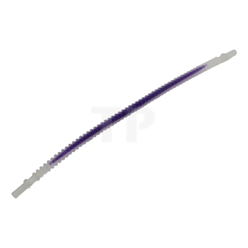 LEGO&reg; 6195372 - 57539pb04 - Hose, Flexible Ribbed with 8mm Ends, 19L with Dark Purple Center Pattern